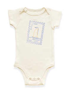 Dolce Estate Stamp Organic Cotton Baby Bodysuit by Tenth & Pine