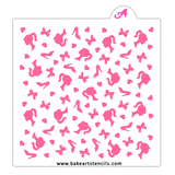 Dolly Party Pattern Stencil
