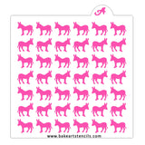 Donkey Pattern Cookie Stencil