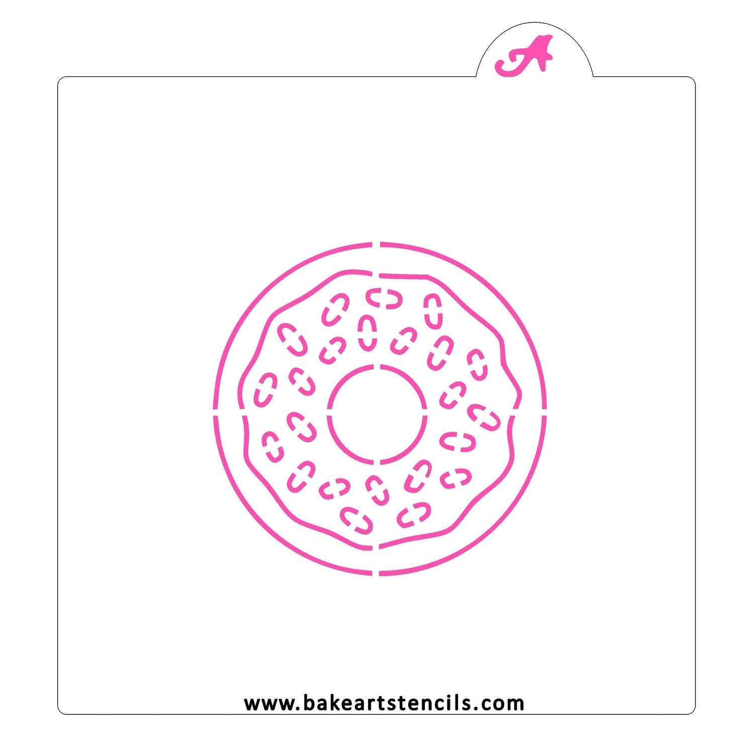 Donut PYO Cookie Stencil