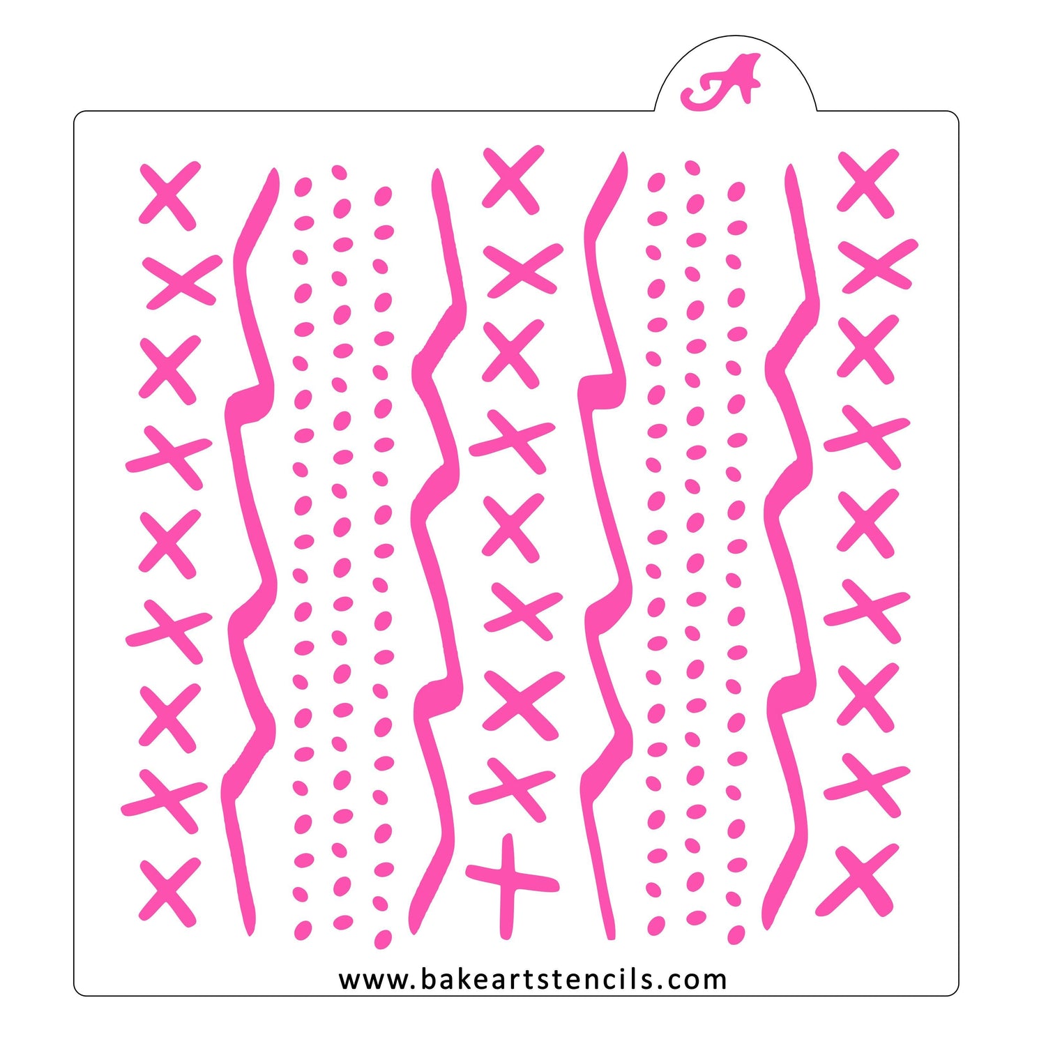 Dots Mud Cloth Pattern Stencil
