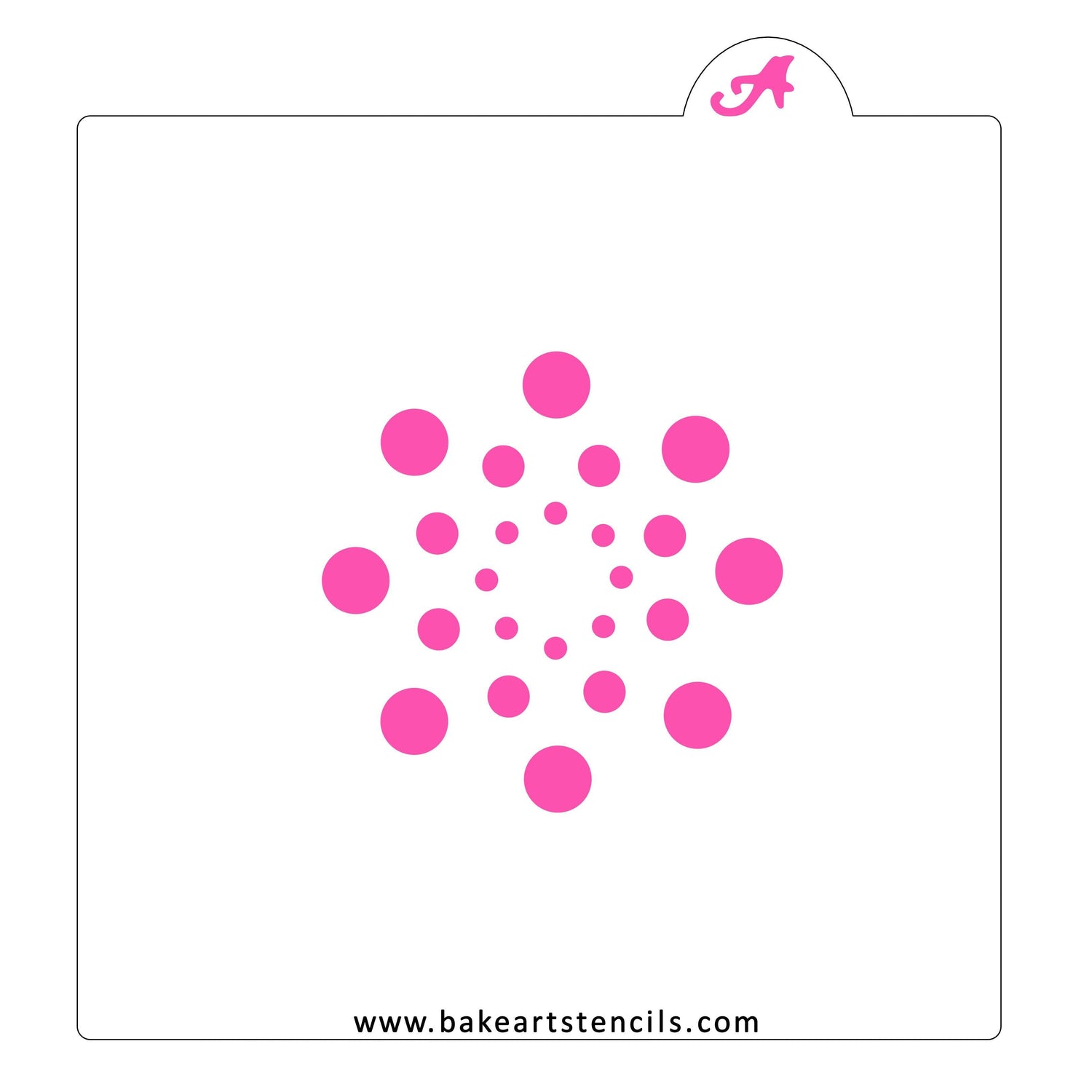 Dotted Diameter Cookie Stencil