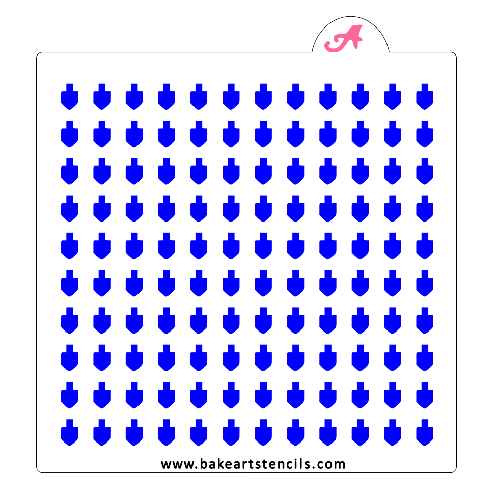 Dreidel Sprinkles Stencil