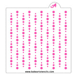 Dynamic Dots Pattern Cookie Stencil