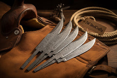 Rangehand Blade Blank Set 9" Handmade Damascus Full Tang Blank by JW SteelCrafts, product image 4
