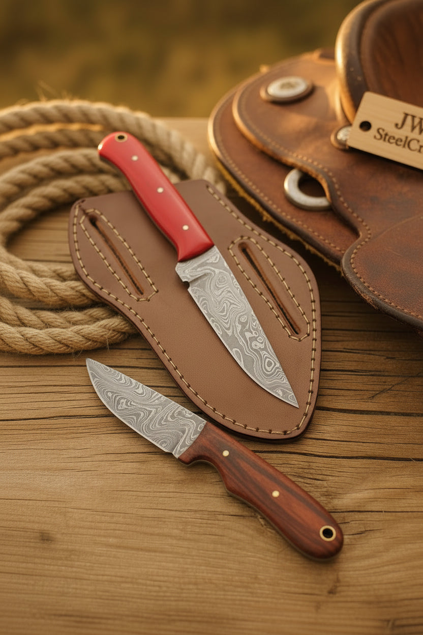Ember Ridge Damascus Duo Set 9