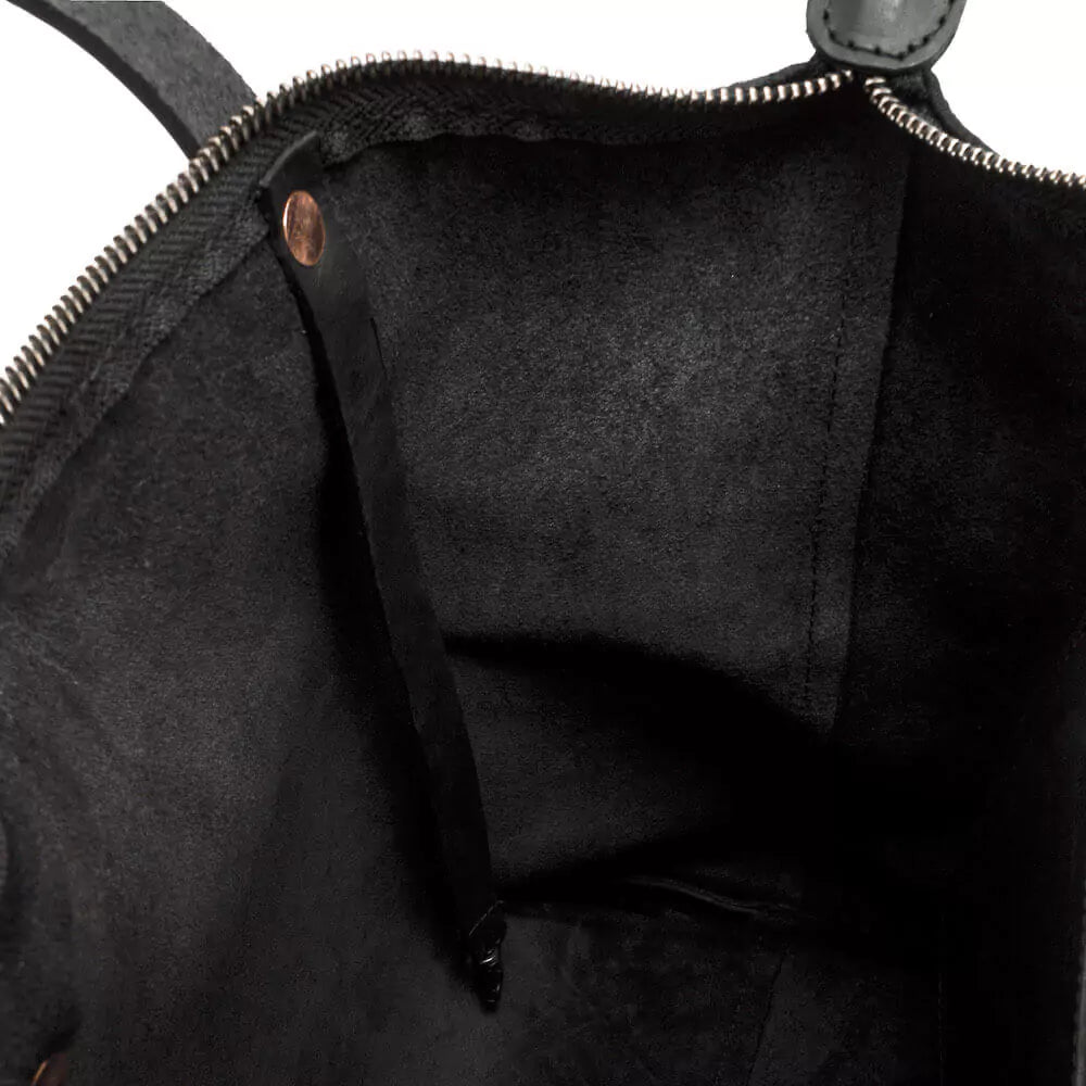 Eden LARGE Leather Tote Bag - Zippered