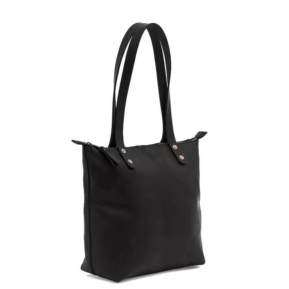 Eden SMALL Leather Tote Bag - Zippered