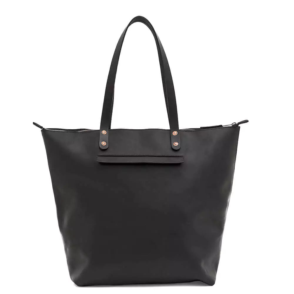 Eden OVERSIZED Leather Tote Bag - Zippered