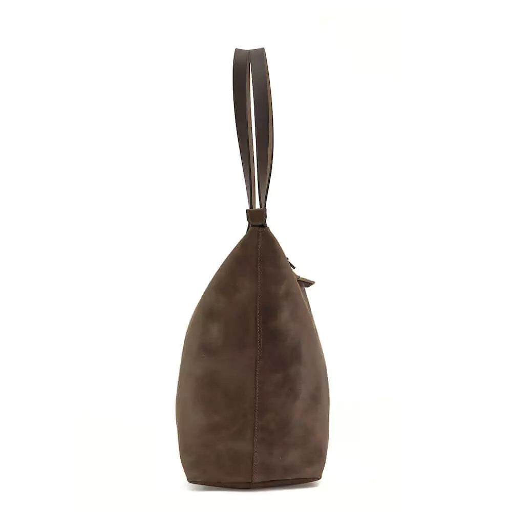Eden LARGE Leather Tote Bag - Zippered