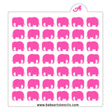 Elephant Pattern Stencil