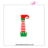 Elf Leg Cookie Stick Stencil