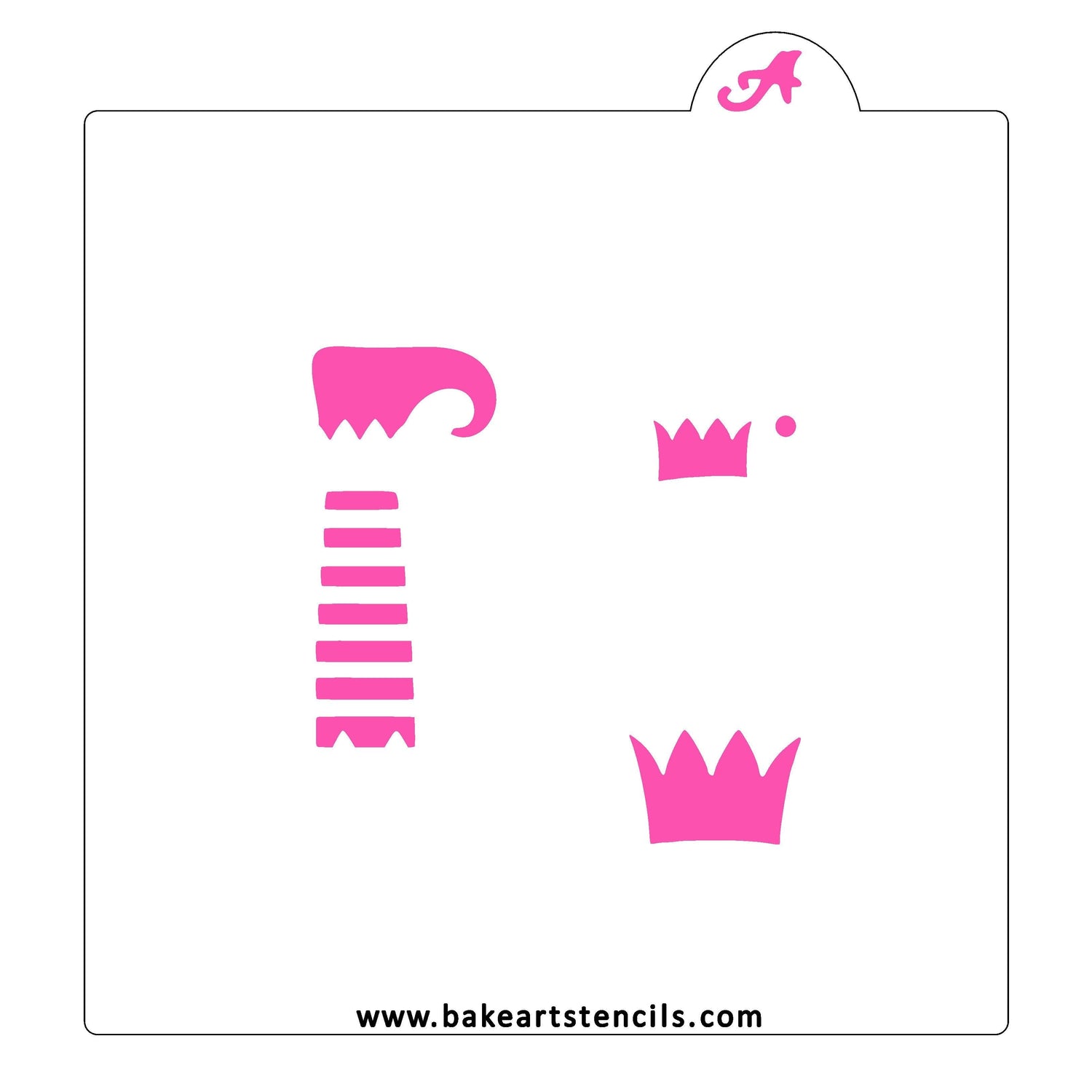 Elf Leg Cookie Stick Stencil