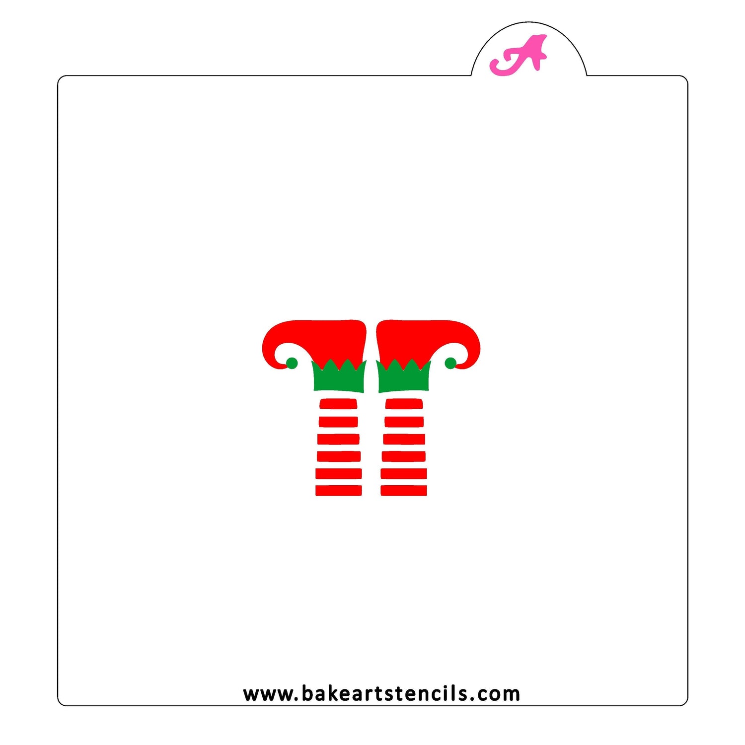 Elf Legs Cookie Stencil