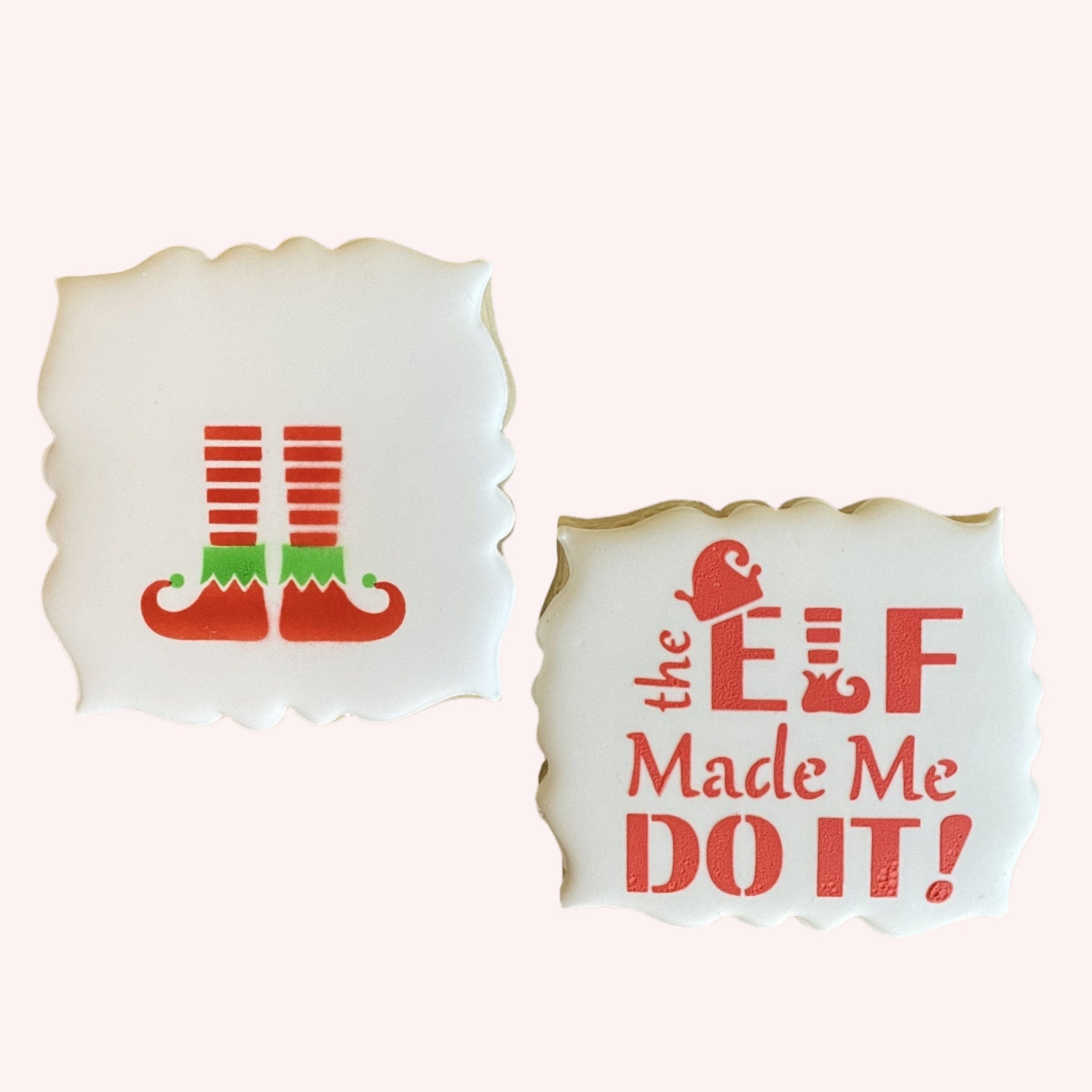 Elf Legs Cookie Stencil