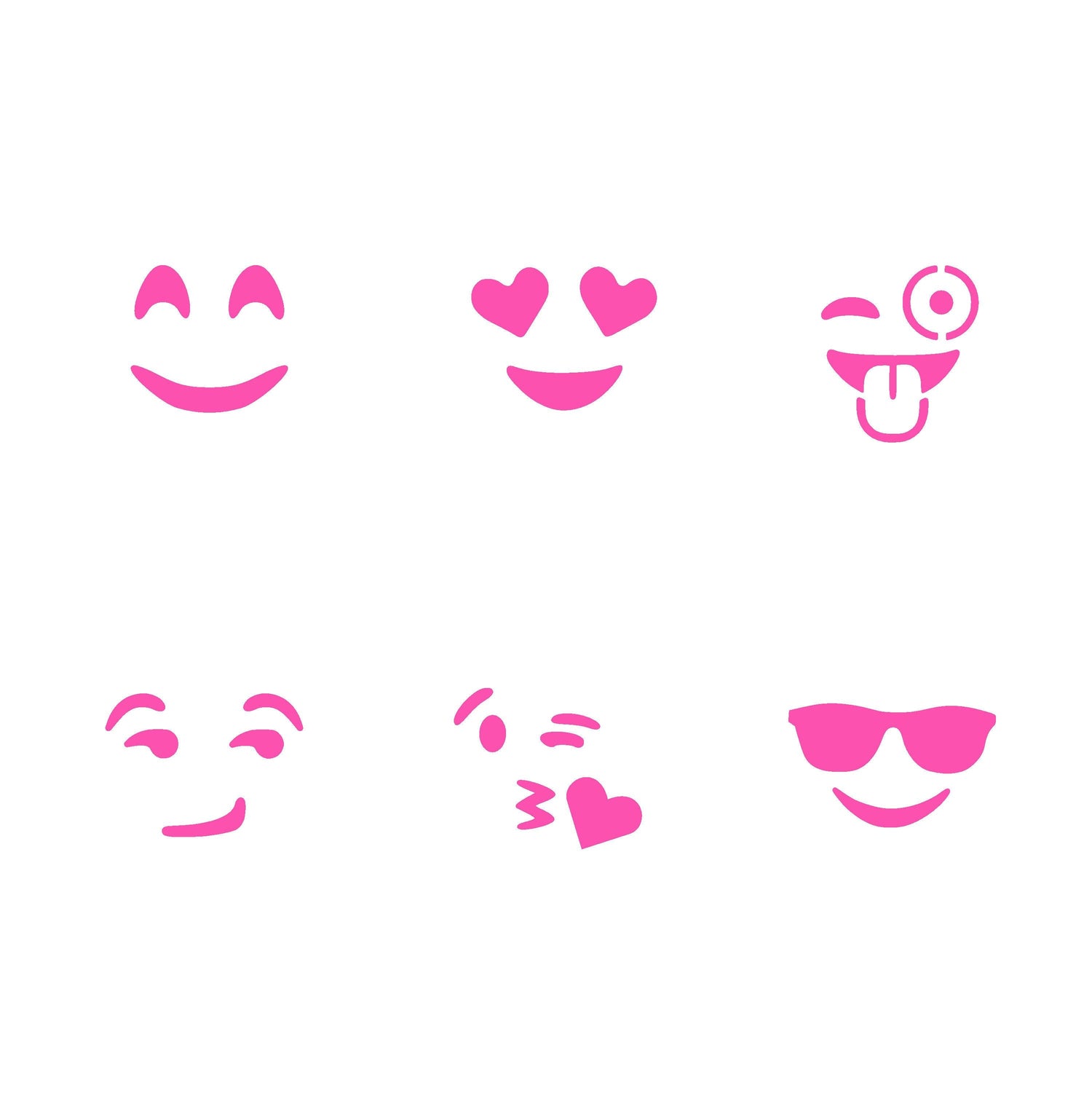 Emoji Oreo Stencil Set