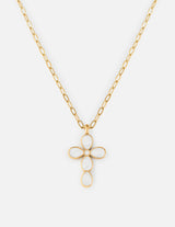 Eternal Light Cross Paperclip Chain Necklace