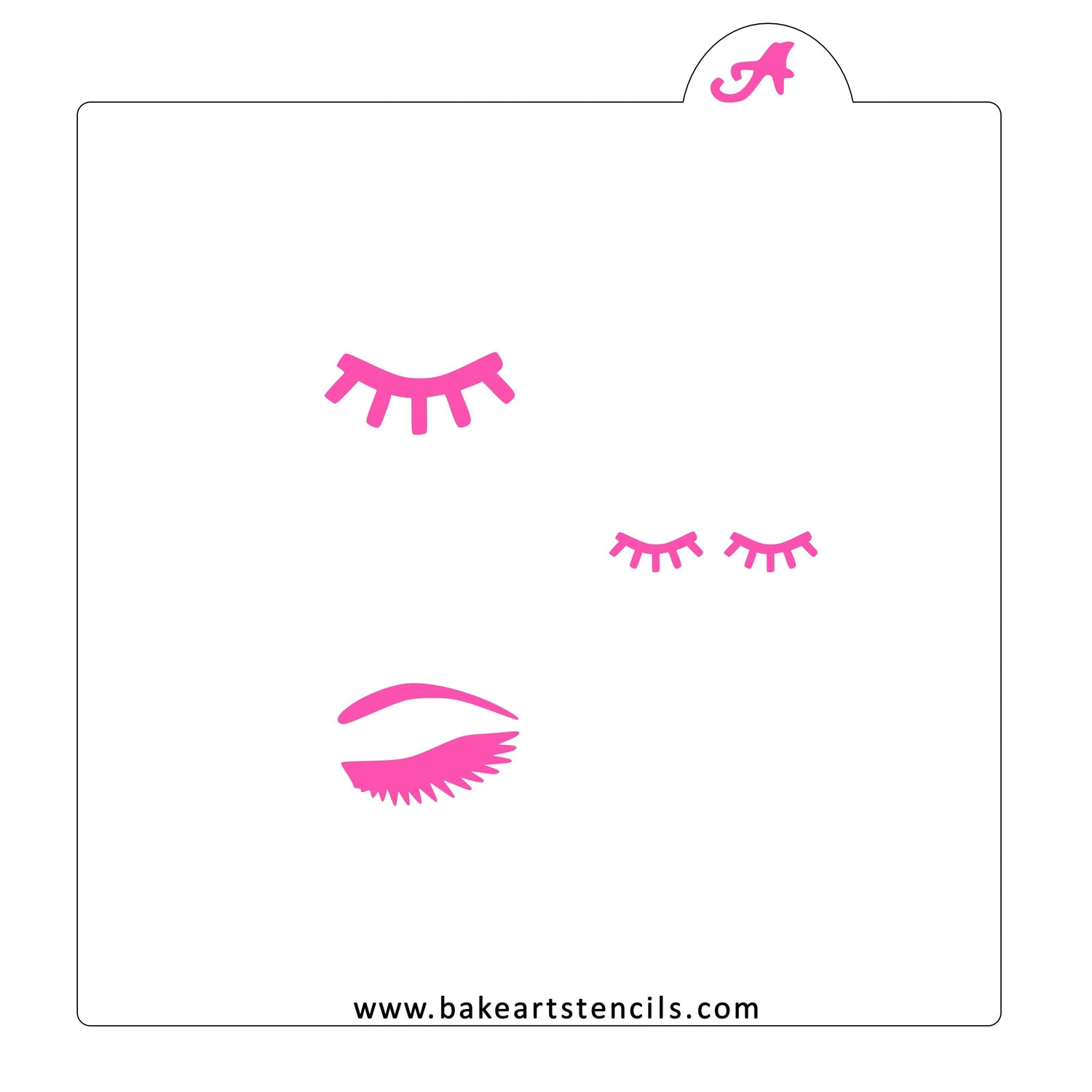 Eyelashes Oreo Stencil Set