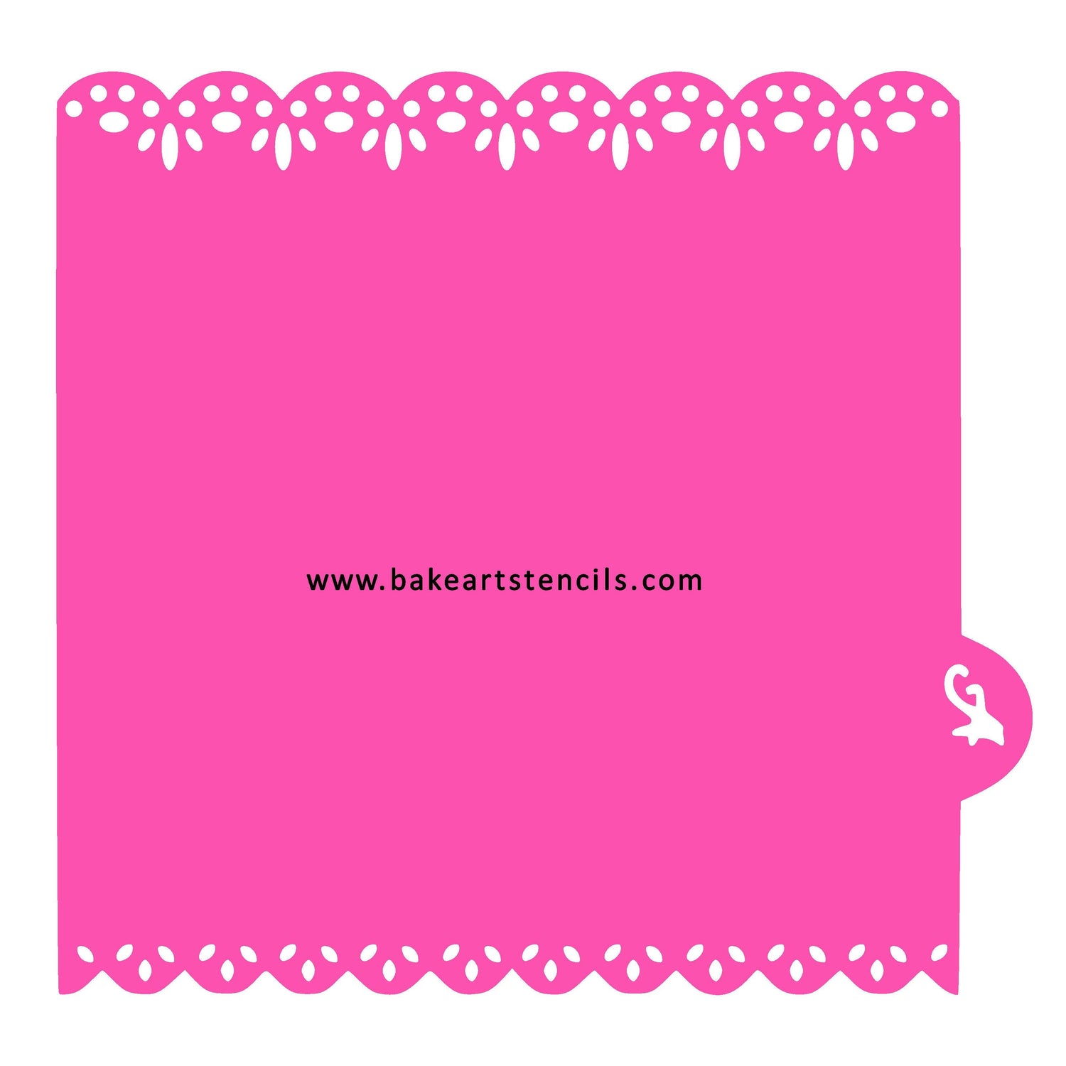 Eyelet Lace Edger Stencil