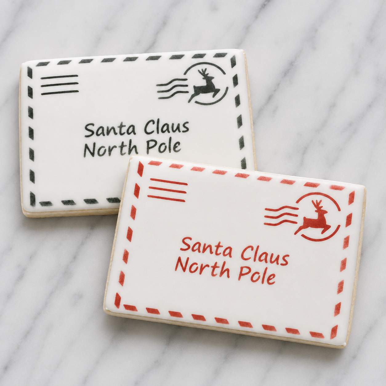 North Pole Envelope Cookie Stencil