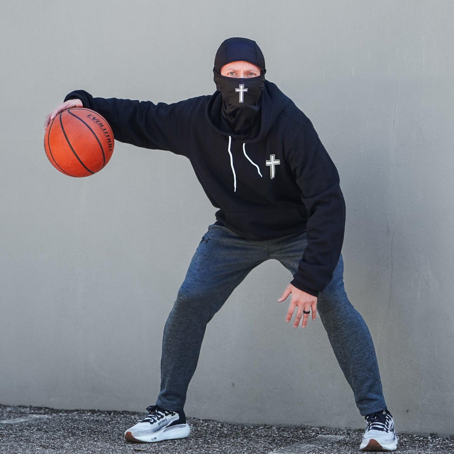Faith Cross Black Balaclava Mask (Shiesty)