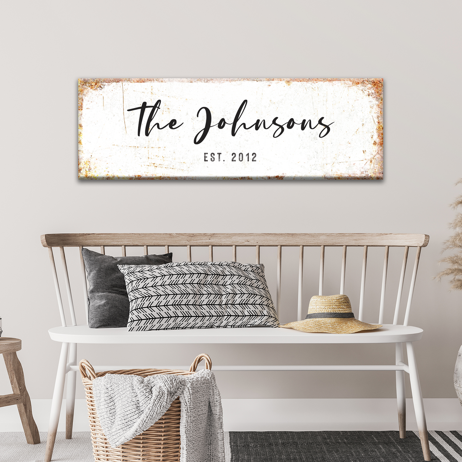 Rustic Family Name Sign