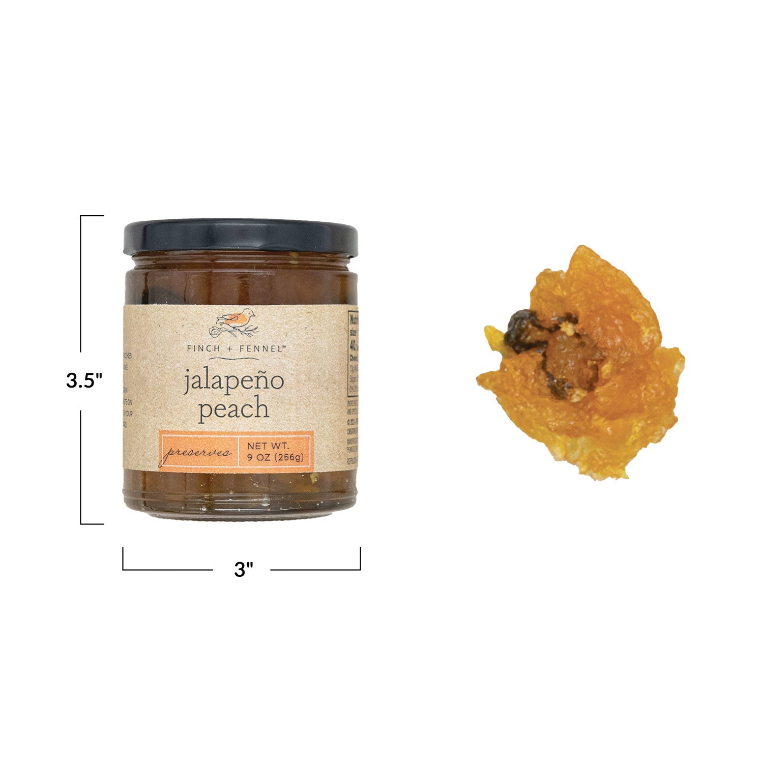Jalapeño Peach Preserves - Sweet & Spicy Fruit Spread | Finch & Fennel