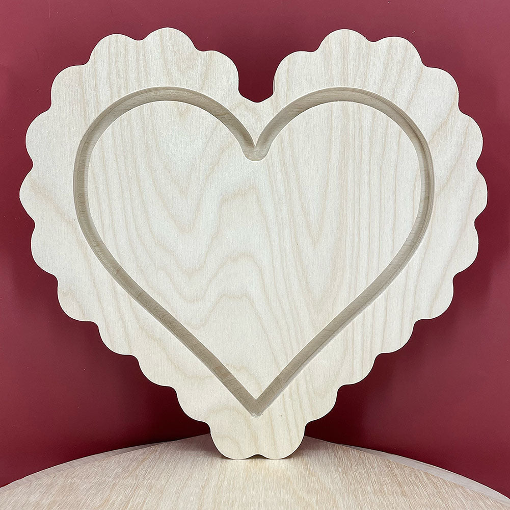 Trekell Candy Heart Floater Panel - Wooden Painting Canvas