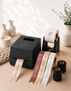 Thermal transfer Ribbon and label printing machine with ribbon rolls 