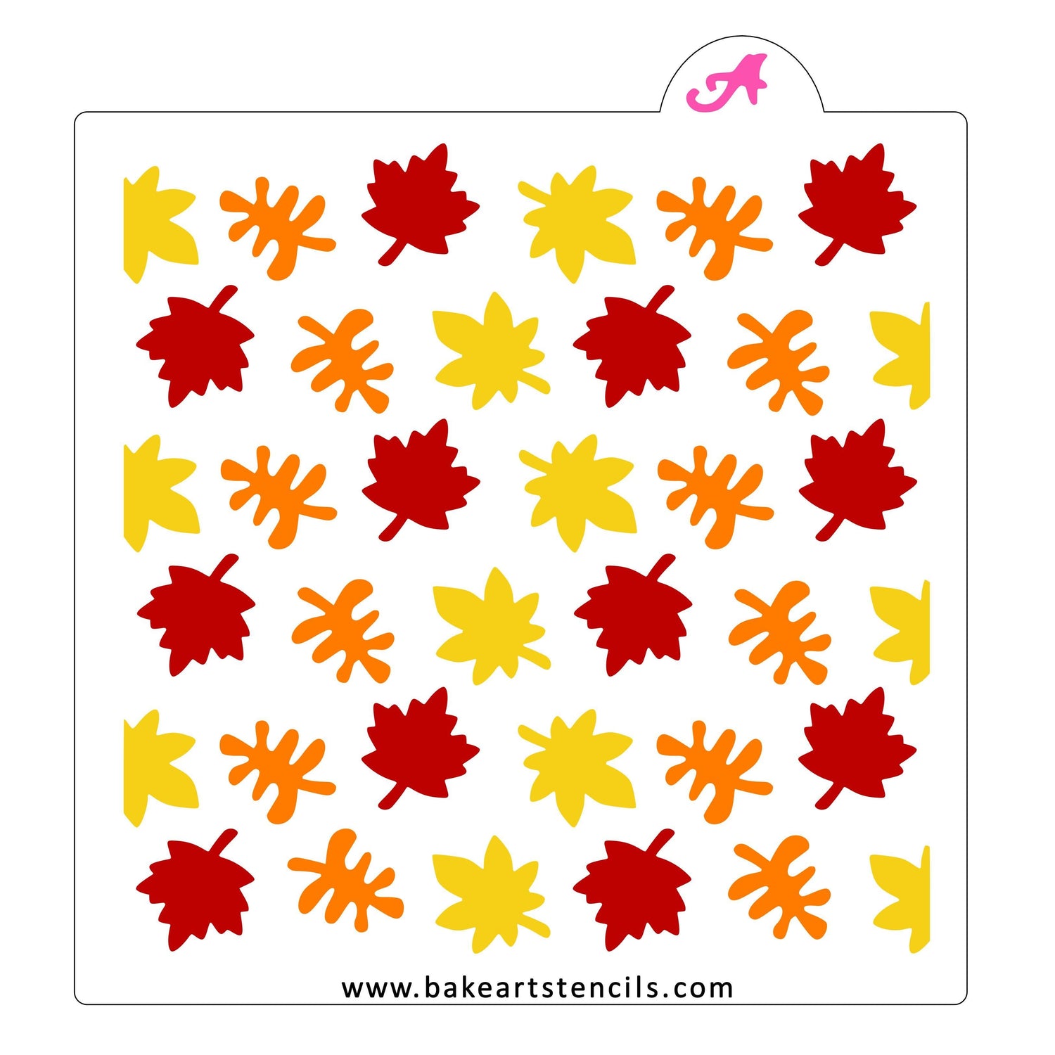Fall Leaves Pattern Stencil Set