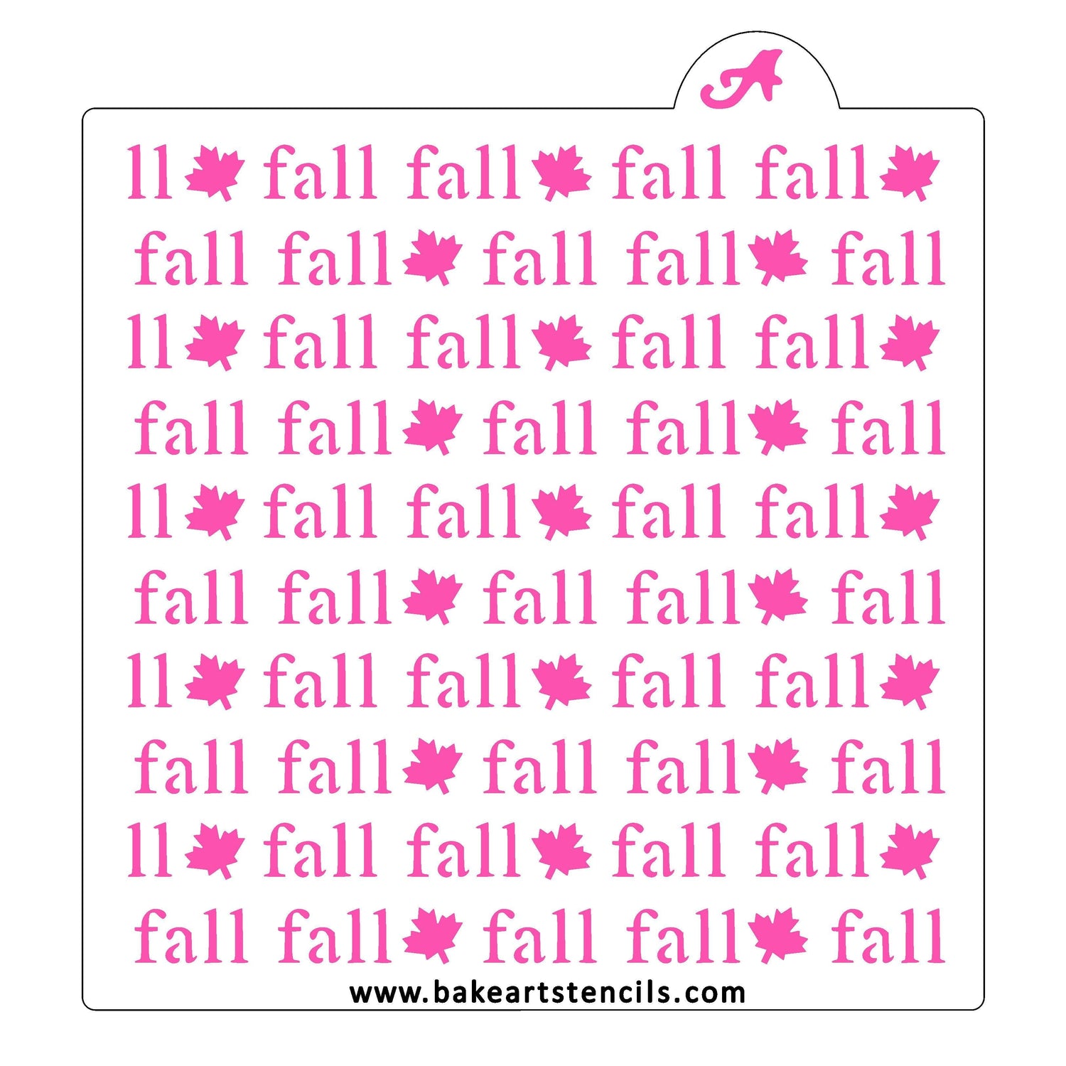 Fall Maple Repeat Cookie Stencil