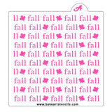 Fall Maple Repeat Cookie Stencil