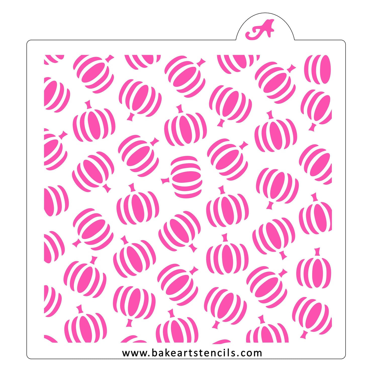 Fall Pumpkins Pattern Cookie Stencil