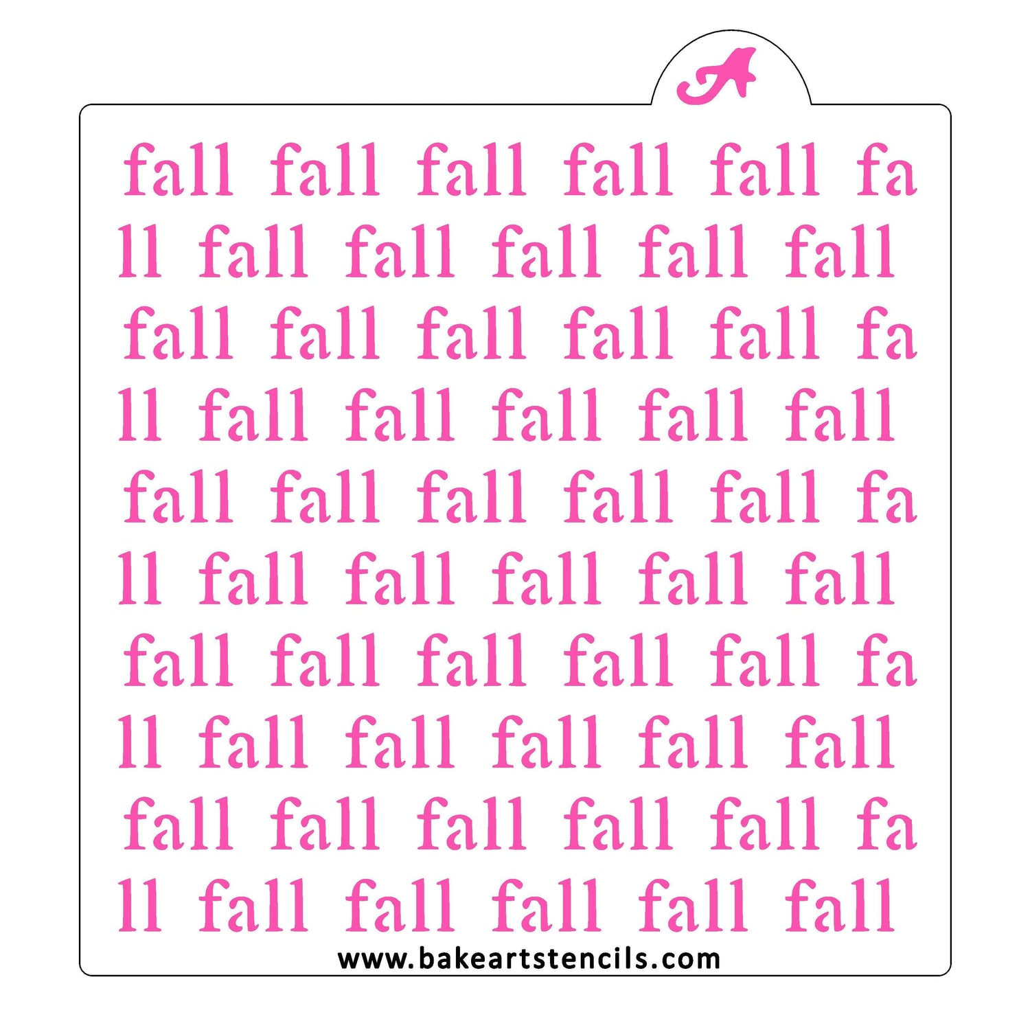 Fall Repeat Cookie Stencil