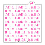 Fall Repeat Cookie Stencil