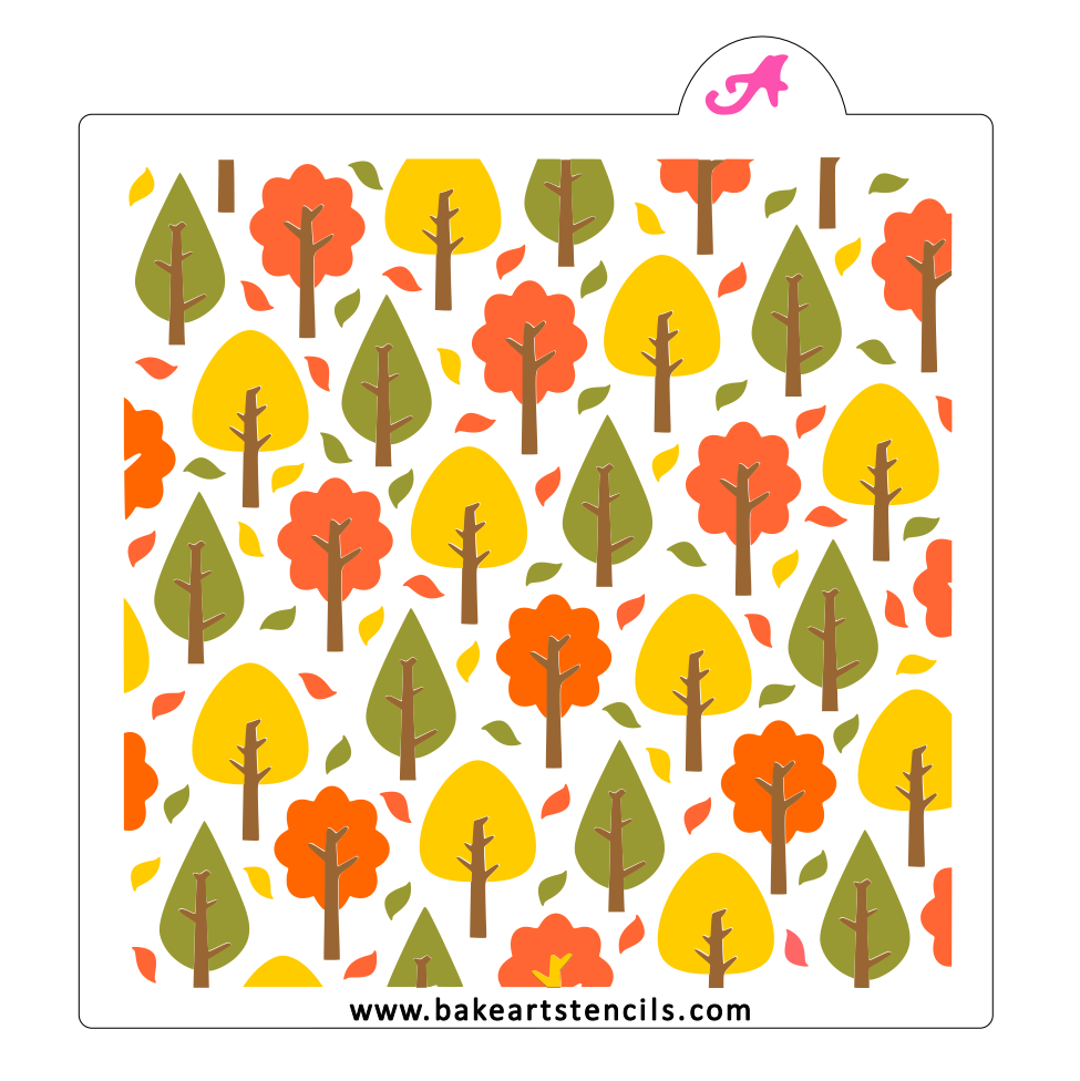 Fall Forest Cookie Stencil Set