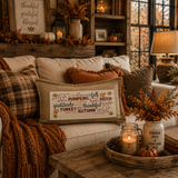 PANEL ONLY: RECTANGLE  Autumn Thanksgiving Pumpkins Cider Bless Gratitude Football FALL SUBWAY ART