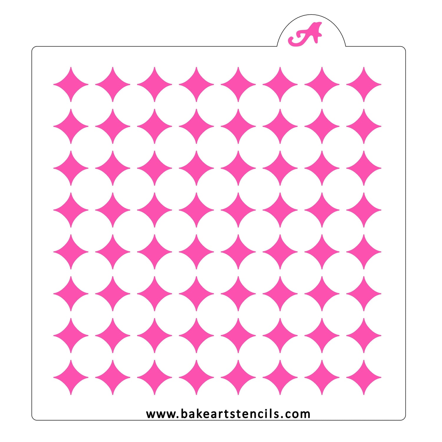 Fancy Diamond Pattern Stencil