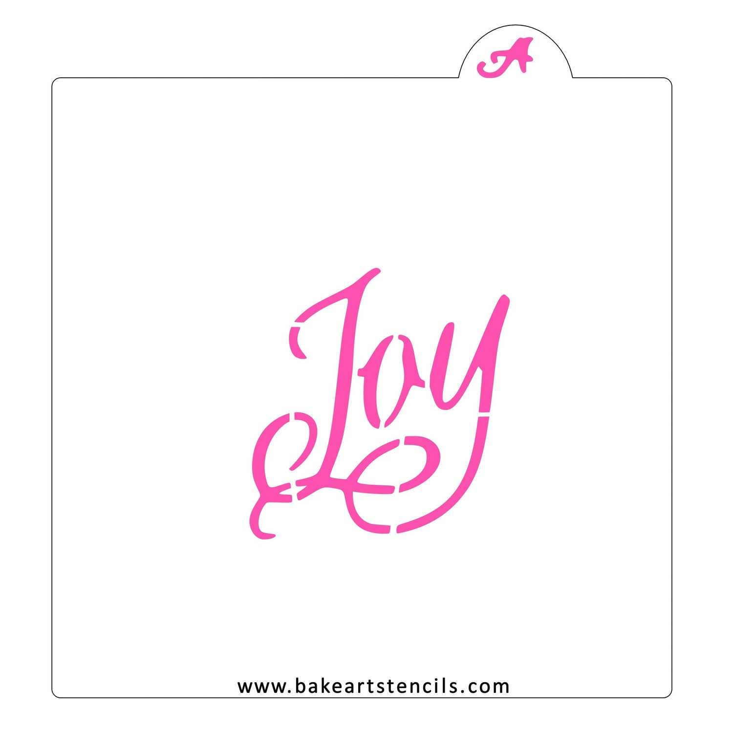 Fancy Joy Cookie Stencil
