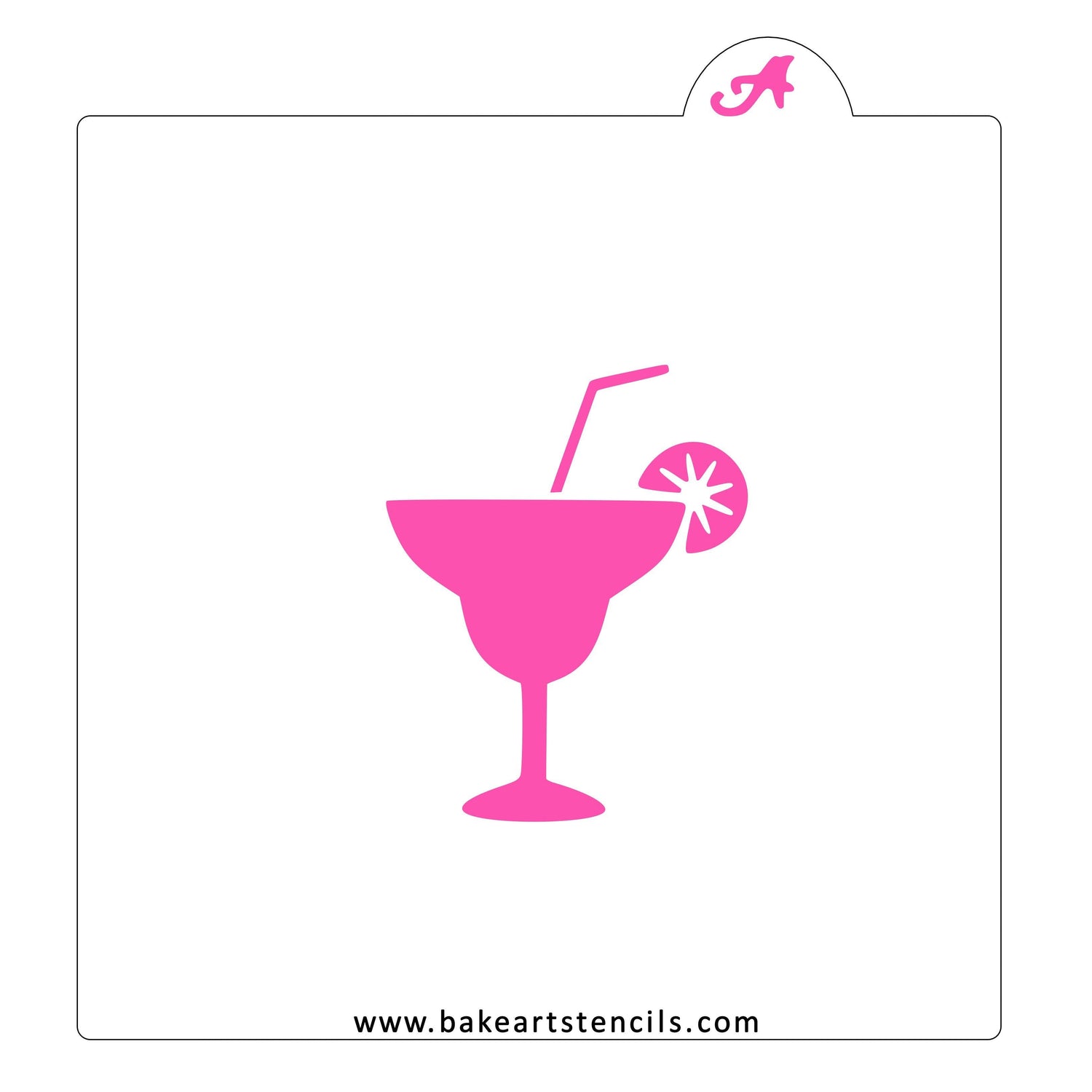 Fancy Margarita Cookie Stencil