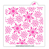 Fancy Snowflake Pattern Stencil