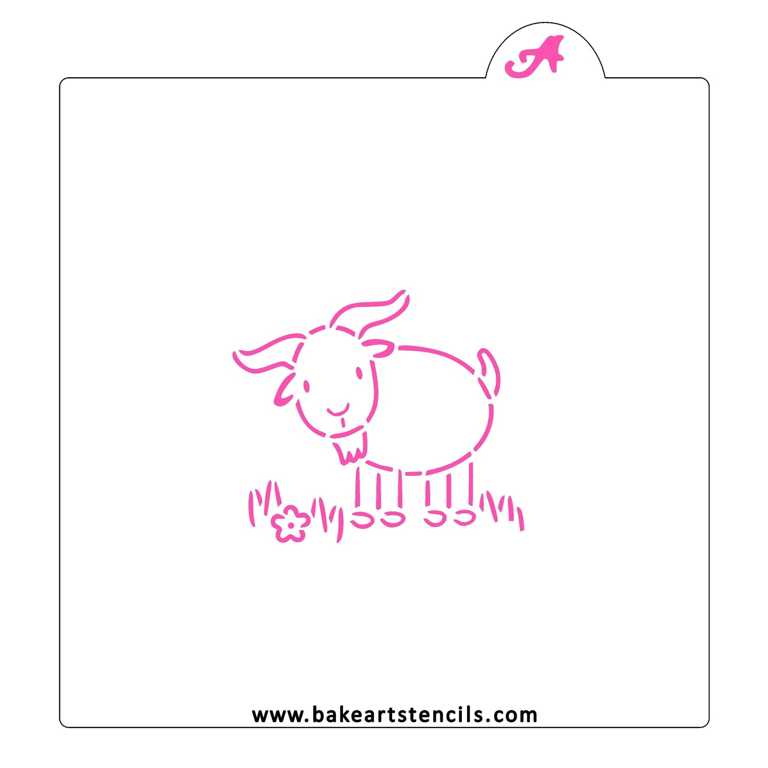 Farm Goat PYO Cookie Stencil