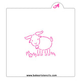 Farm Goat PYO Cookie Stencil