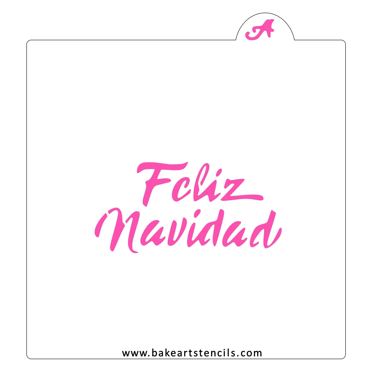 Feliz Navidad Cookie Stencil