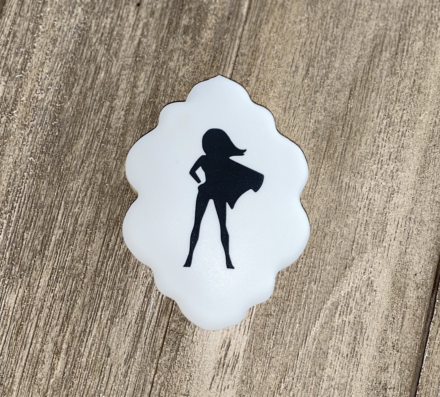 Female Super Hero Stencil