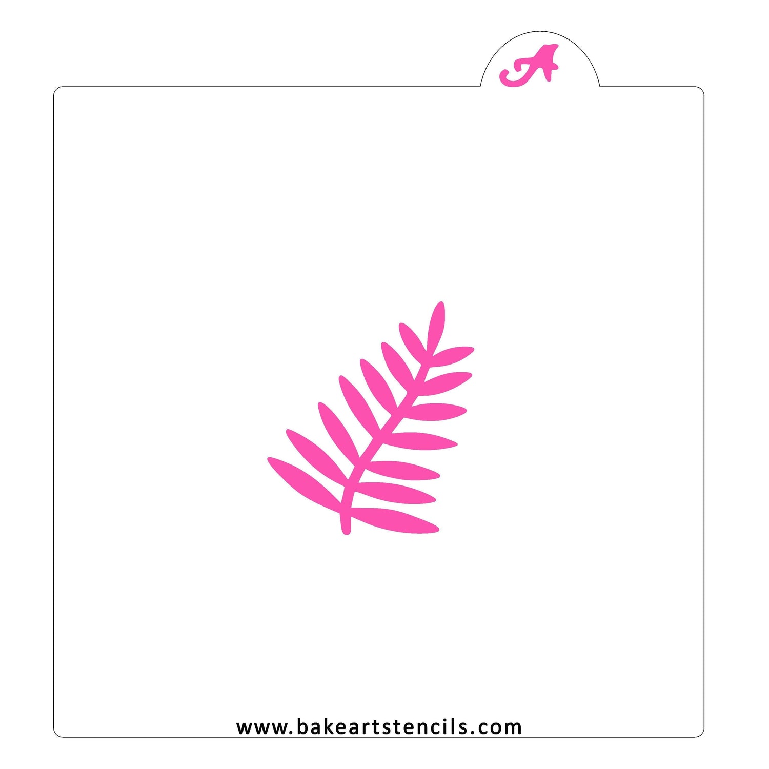 Fern Leaf Cookie Stencil