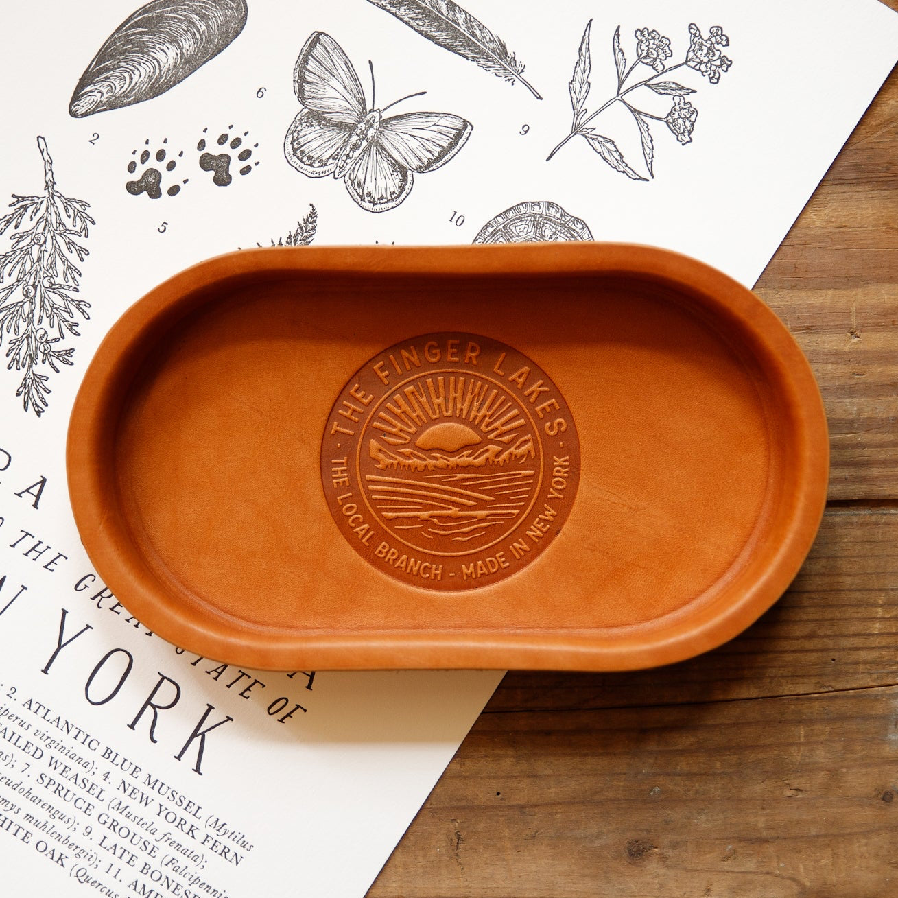 Leather Valet - Oval