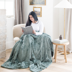 Patterned Faux Fur XL Throw Blankets by Saranoni, product image 37