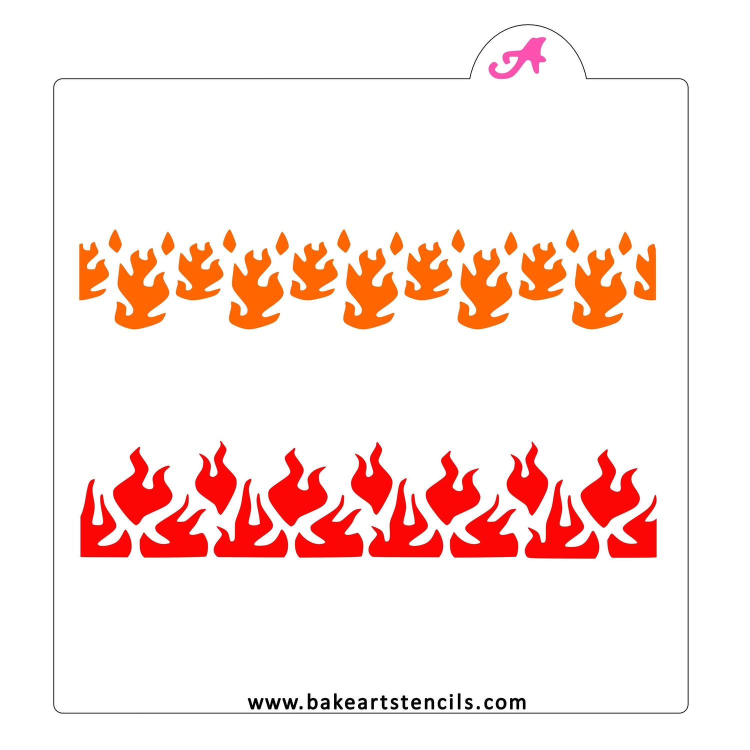 Flames and Fire Stencil