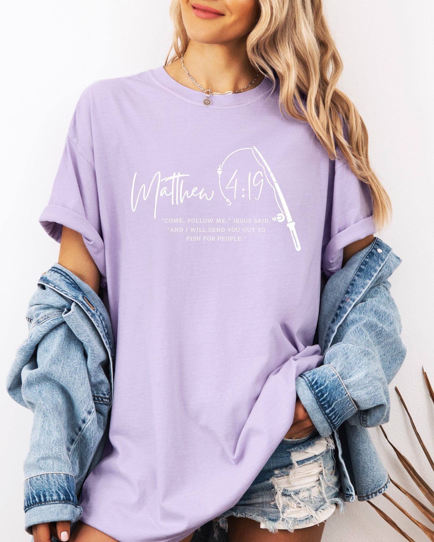 Fish for People Christian Comfort Colors Garment-Dyed T-Shirt – Discipleship Faith Graphic Tee